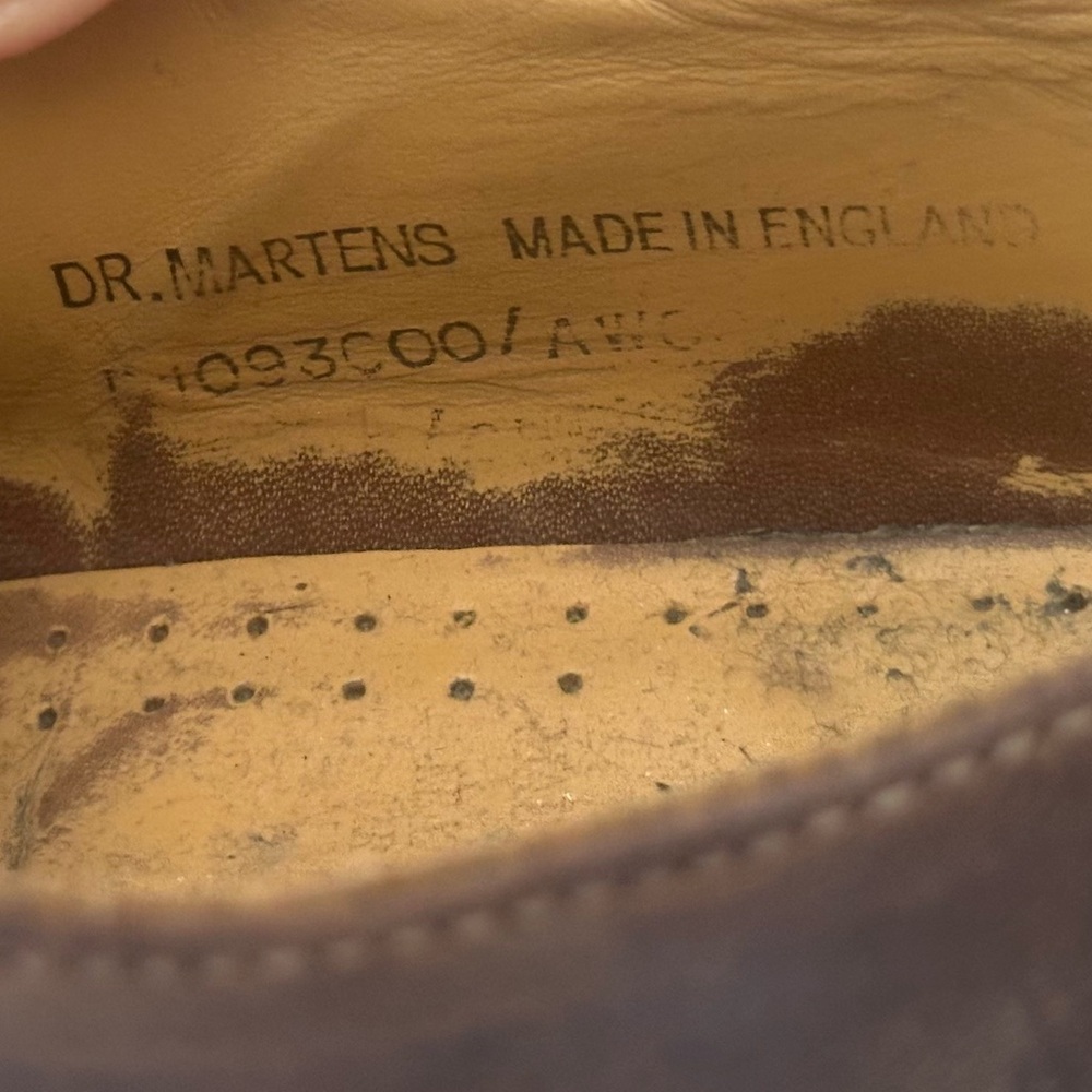 Dr. Martens Brown Leather Men's Oxfords - Picture 7 of 8